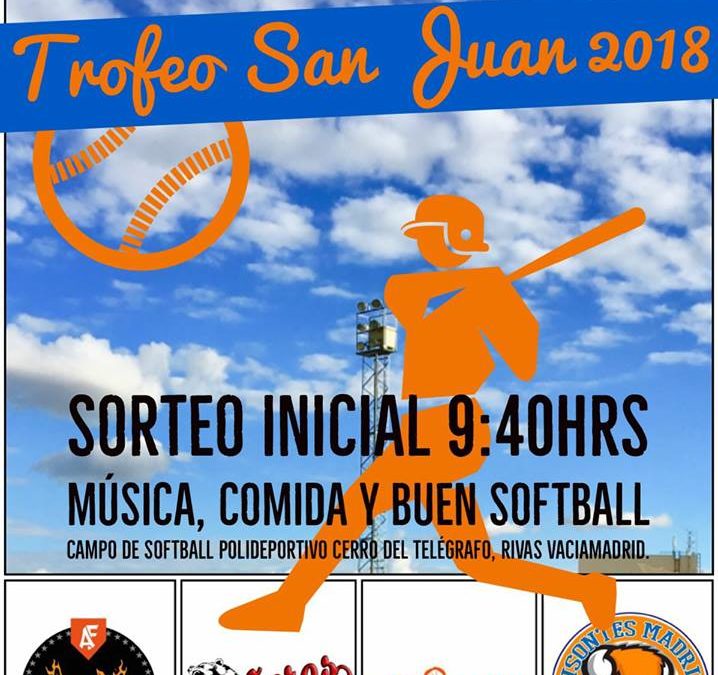 Dridma organiza el Trofeo San Juan 2018 de sófbol mixto adultos